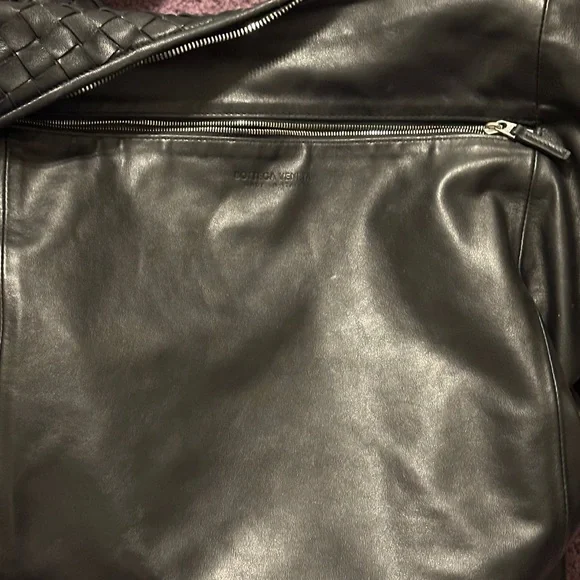 Authentic Bottega, Venetta, black, lambskin, leather Maxi Jodi intrecciato - Picture 12 of 14